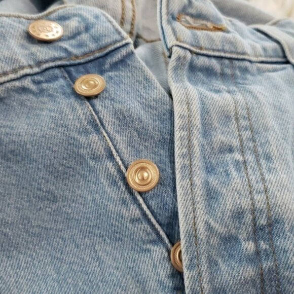 Snacks by Mother The Pleated Fun Dip Puddle Just a Nibble Straight Jeans Size 27 - Picture 12 of 15